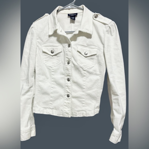 Express white jean jacket size medium. Great condition - Picture 2 of 12